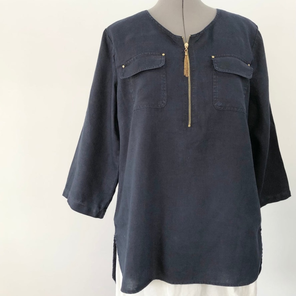 Ellen Tracy Linen Tunic